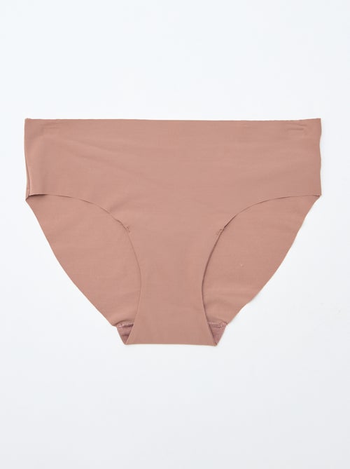 Pack de 2 braguitas invisibles de microfibra - Kiabi