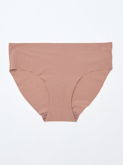 Pack de 2 braguitas invisibles de microfibra - Kiabi