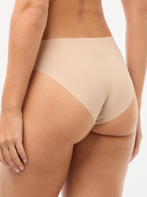 Pack de 2 braguitas invisibles de microfibra - Kiabi