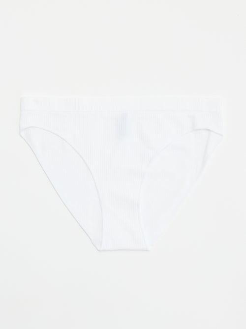 Pack de 2 braguitas lisas - Kiabi