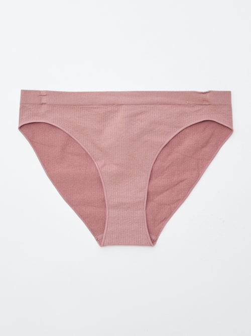 Pack de 2 braguitas lisas - Kiabi