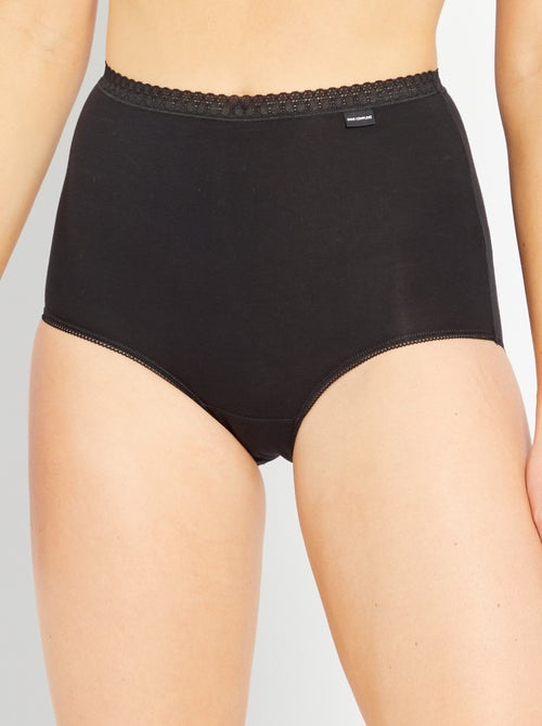 Pack de 2 braguitas maxi 'Sans Complexe' - Kiabi