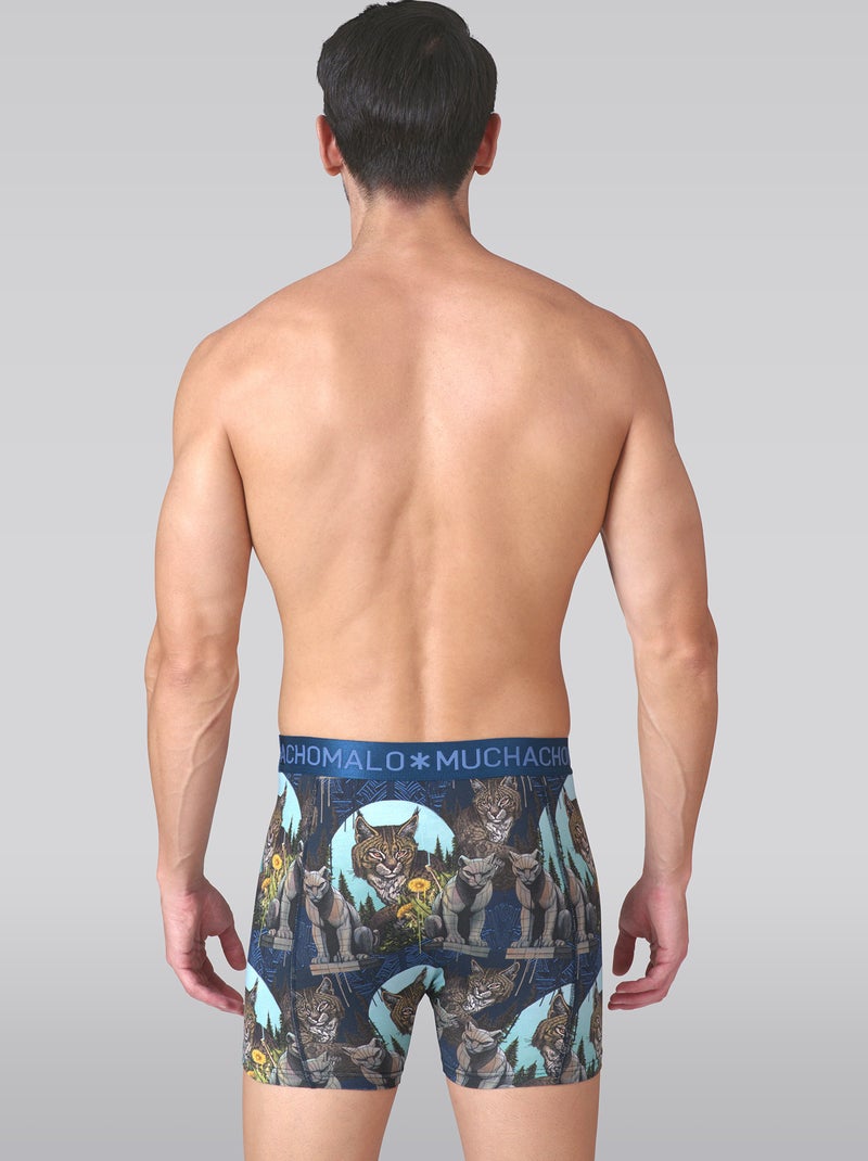 Pack de 2 b?xers Muchachomalo Azul Negro - Kiabi