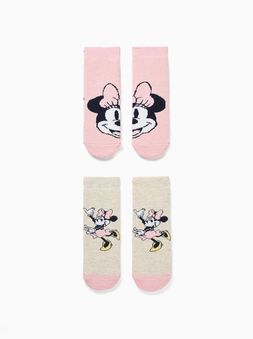 Pack de 2 calcetines antideslizantes con estampados de Minnie - Kiabi