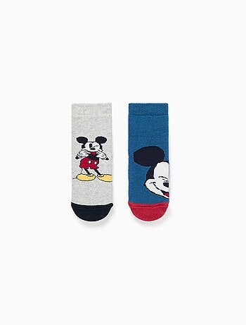 Pack de 2 calcetines antideslizantes de rizo con Mickey