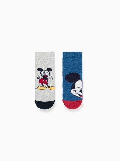 Pack de 2 calcetines antideslizantes de rizo con Mickey - Kiabi