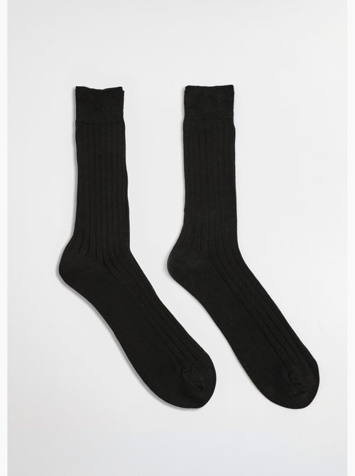 Pack de 2 calcetines de hilo escocés de puro algodón - AFIBEL - Kiabi