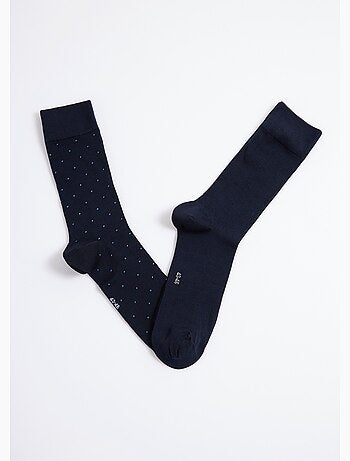 Pack de 2 calcetines de lunares y canalé - AFIBEL