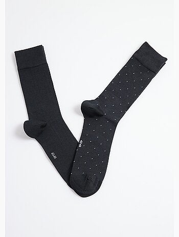 Pack de 2 calcetines de lunares y canalé - AFIBEL