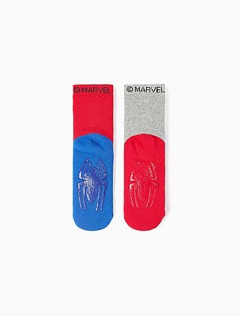 Pack de 2 calcetines de rizo antideslizantes con spider-man