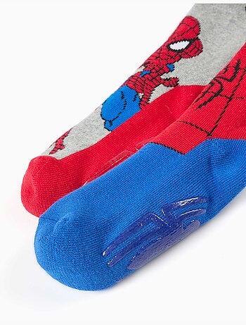 Pack de 2 calcetines de rizo antideslizantes con spider-man