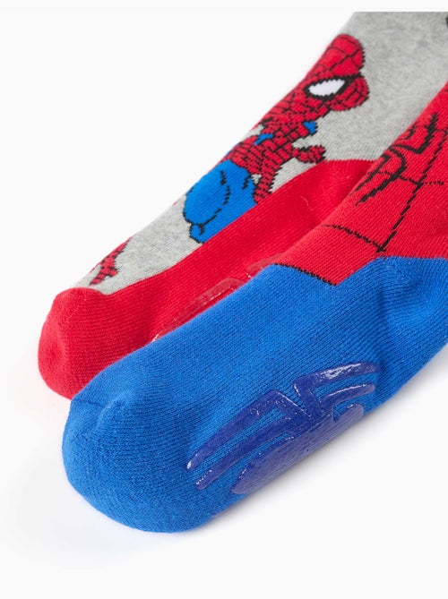 Pack de 2 calcetines de rizo antideslizantes con spider-man - Kiabi Pack de 2 calcetines de rizo antideslizantes con spider-man - Kiabi