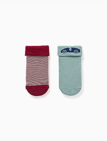 Pack de 2 calcetines de rizo antideslizantes