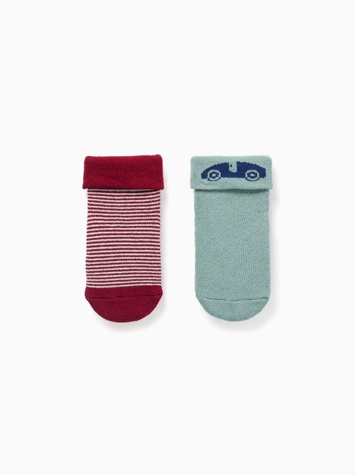Pack de 2 calcetines de rizo antideslizantes - Kiabi