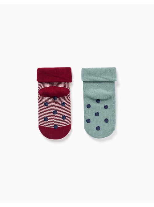 Pack de 2 calcetines de rizo antideslizantes - Kiabi