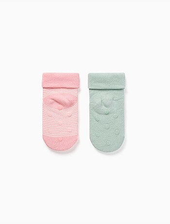 Pack de 2 calcetines de rizo antideslizantes