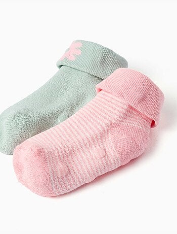 Pack de 2 calcetines de rizo antideslizantes