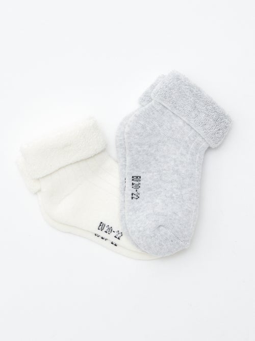 Pack de 2 calcetines de rizo - Kiabi