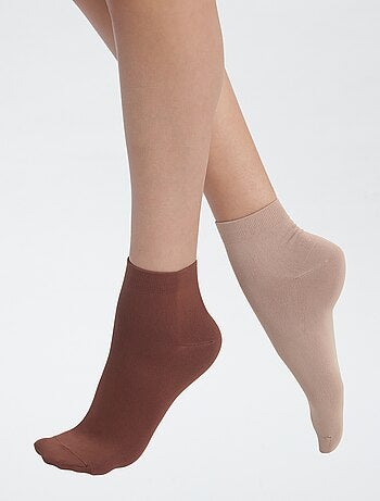 Pack de 2 calcetines lisos 'DIM'