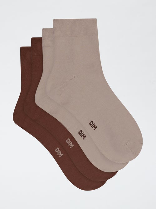 Pack de 2 calcetines lisos 'DIM' - Kiabi