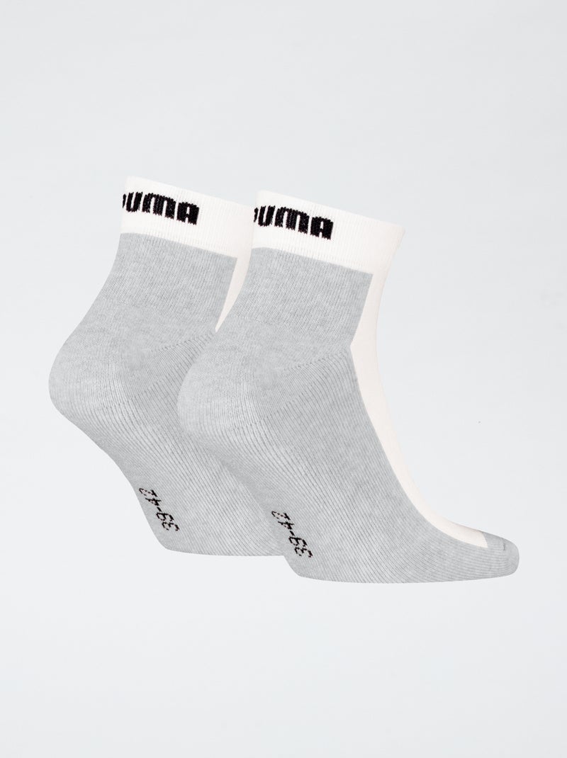 Pack de 2 calcetines 'Puma' Blanco - Kiabi