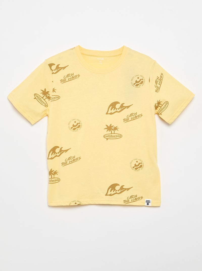 pack de 2 camisetas Amarillo - Kiabi