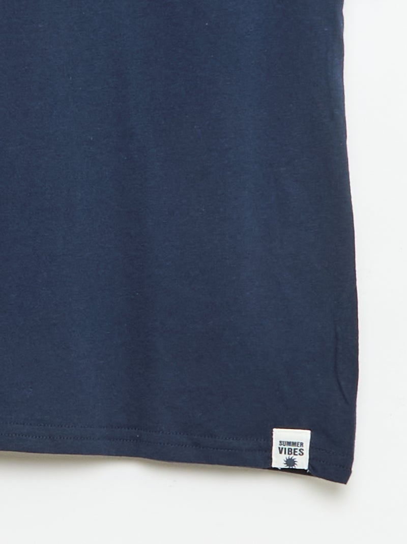 pack de 2 camisetas Azul - Kiabi