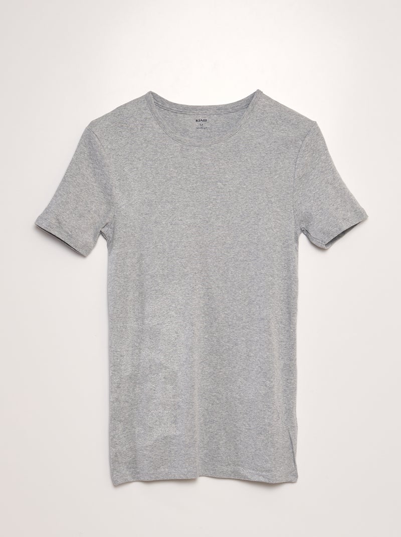 Pack de 2 camisetas básicas GRIS - Kiabi