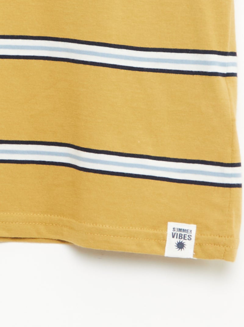 pack de 2 camisetas Beige - Kiabi