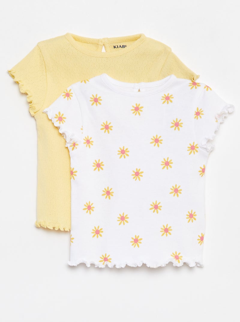 Pack de 2 camisetas BLANCO - Kiabi