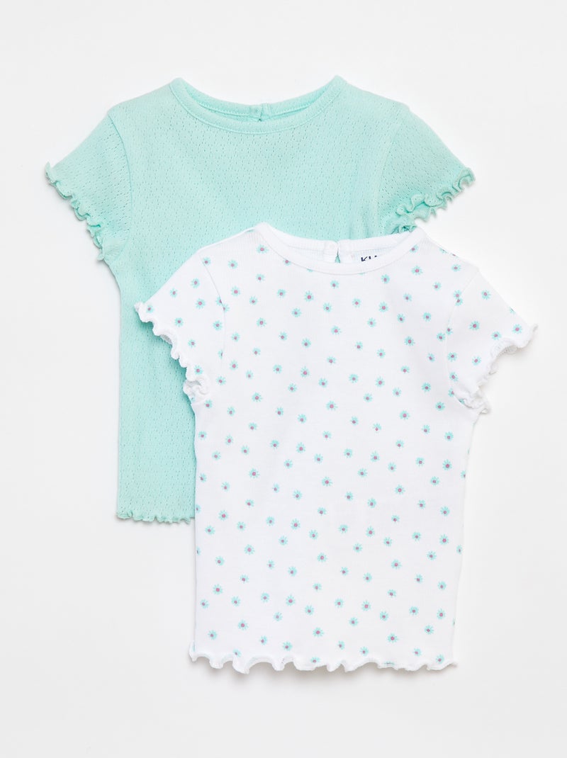 Pack de 2 camisetas BLANCO - Kiabi