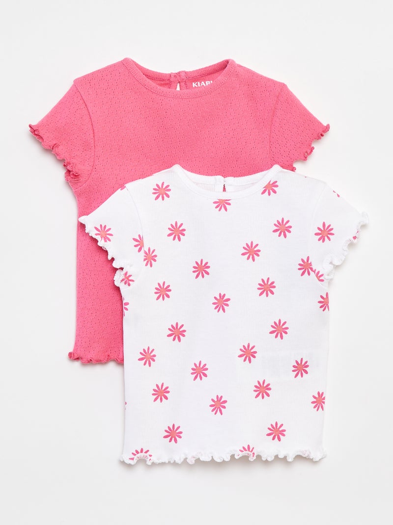 Pack de 2 camisetas BLANCO - Kiabi