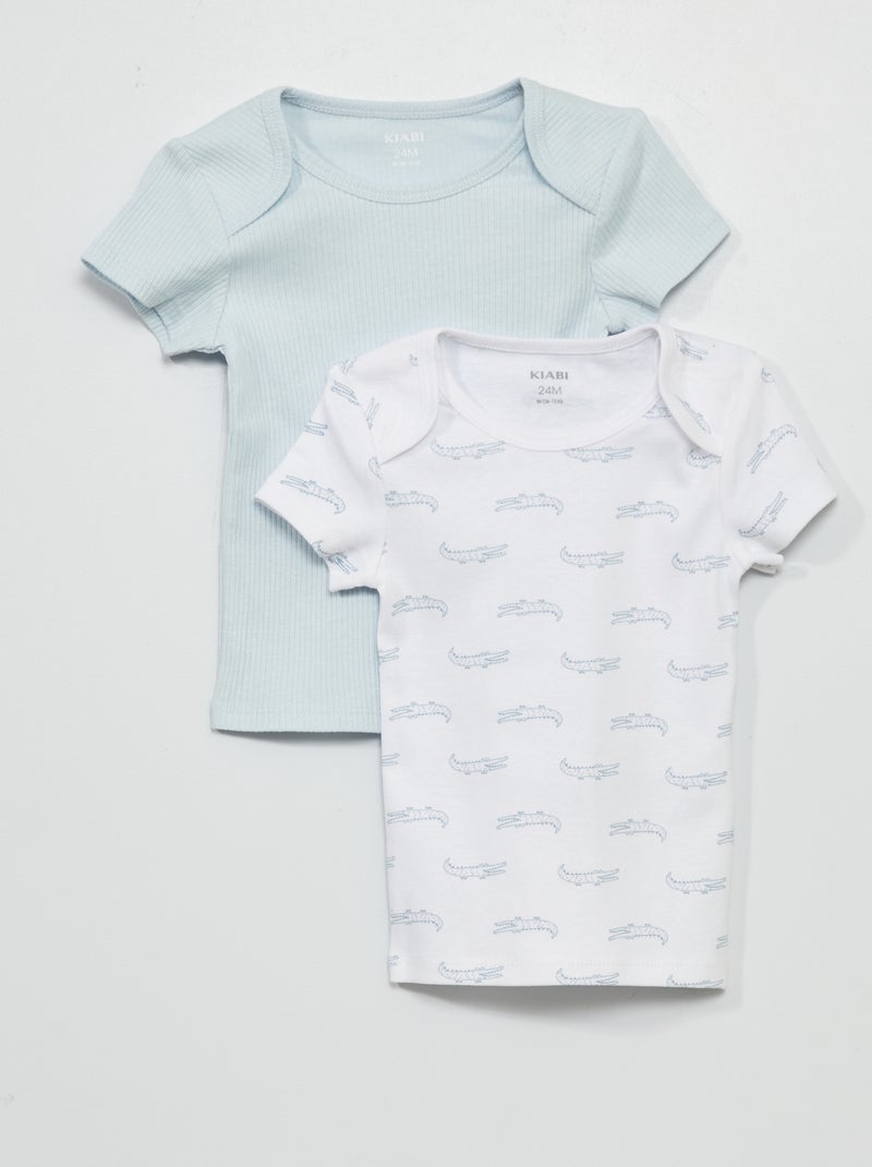 Pack de 2 camisetas BLANCO - Kiabi