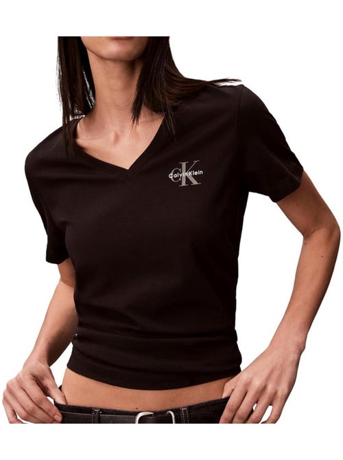 Pack de 2 camisetas calvin klein jeans para mujer - Kiabi