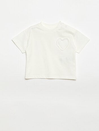 Pack de 2 camisetas con detalle en el pecho