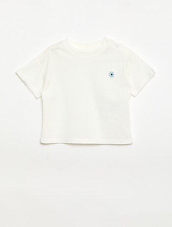 Pack de 2 camisetas con detalle en el pecho