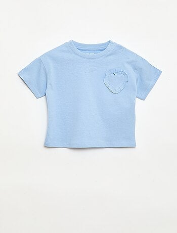 Pack de 2 camisetas con detalle en el pecho