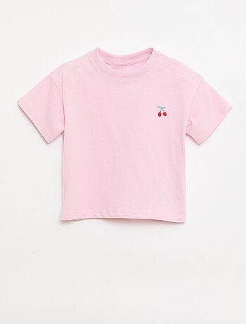 Pack de 2 camisetas con detalle en el pecho