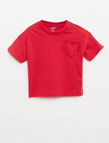 Pack de 2 camisetas con detalle en el pecho