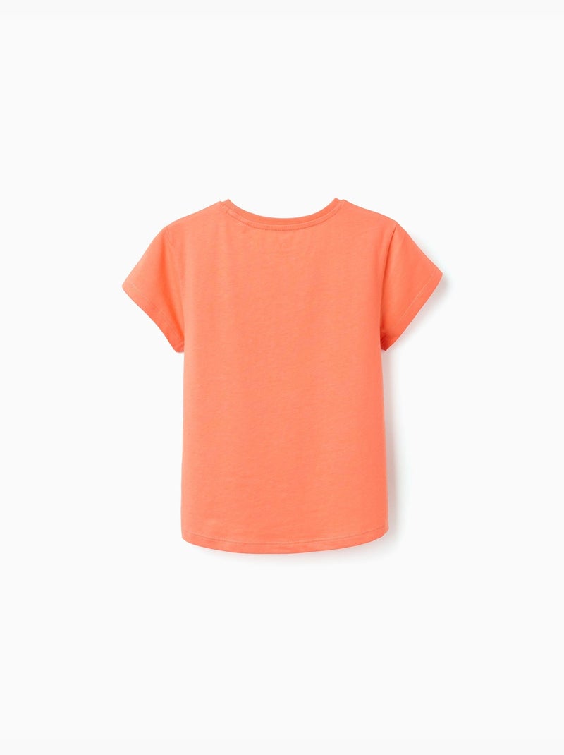 Pack de 2 camisetas de algodón con estampado de palmeras Negro Naranja - Kiabi