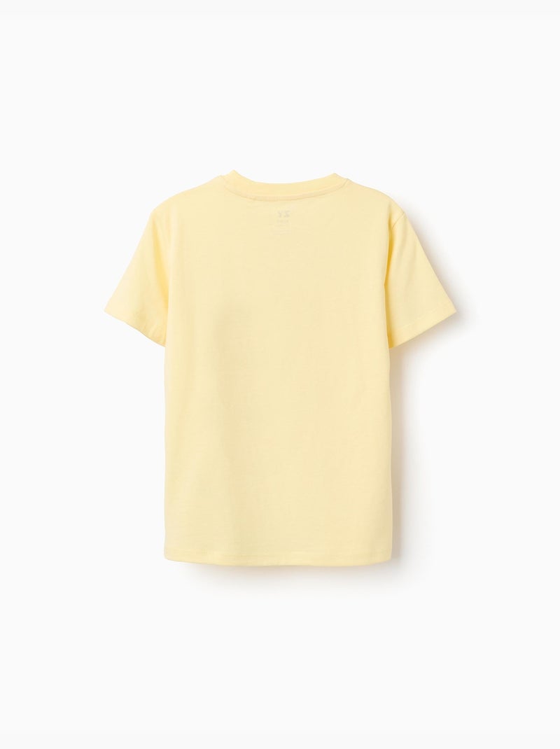 Pack de 2 camisetas de algodón con estampados de playa Amarillo claro - Kiabi