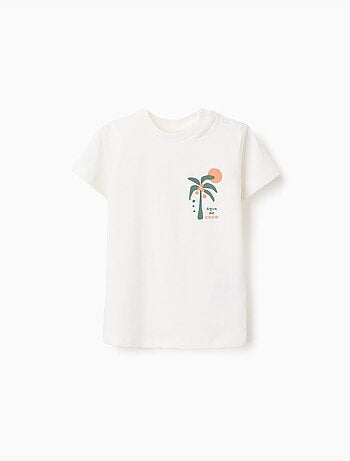 Pack de 2 camisetas de algodón con estampados de playa