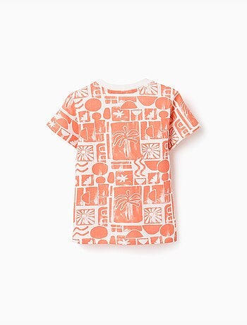 Pack de 2 camisetas de algodón con estampados de playa