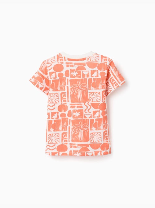 Pack de 2 camisetas de algodón con estampados de playa - Kiabi