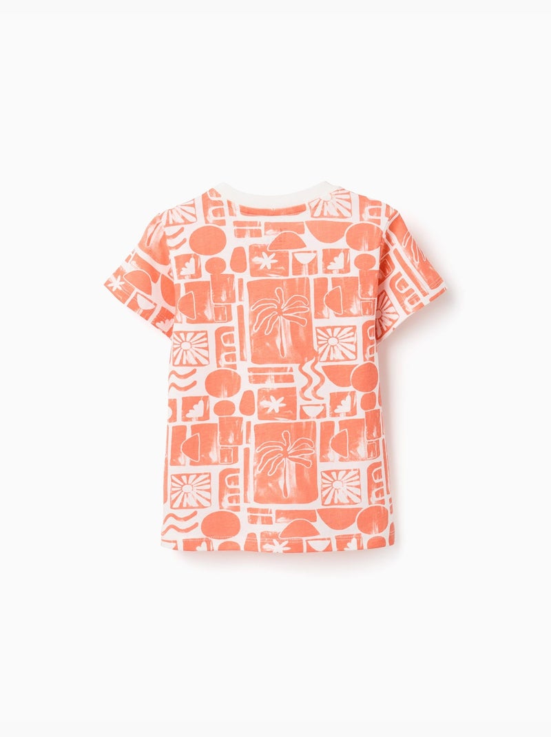 Pack de 2 camisetas de algodón con estampados de playa Blanco - Kiabi