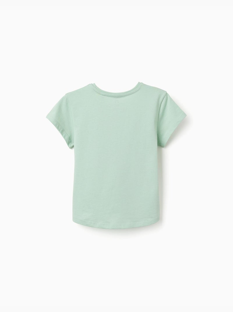Pack de 2 camisetas de algodón con estampados florales Verde claro - Kiabi