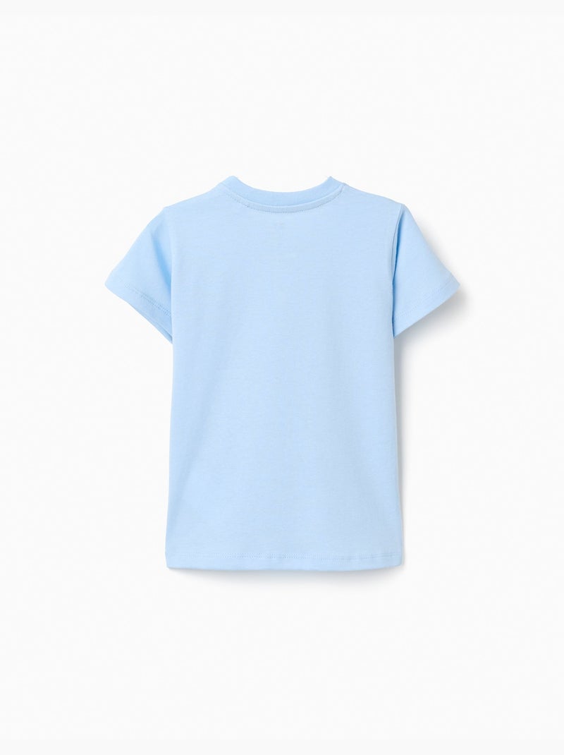 Pack de 2 camisetas de algodón con estampados veraniegos Azul claro - Kiabi