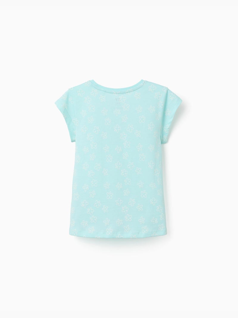 Pack de 2 camisetas de algodón con estampados veraniegos Azul claro - Kiabi