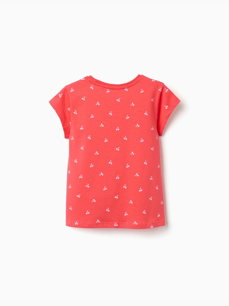 Pack de 2 camisetas de algodón con estampados veraniegos Rosa - Kiabi
