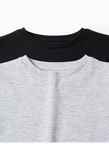 Pack de 2 camisetas de algodón de manga larga